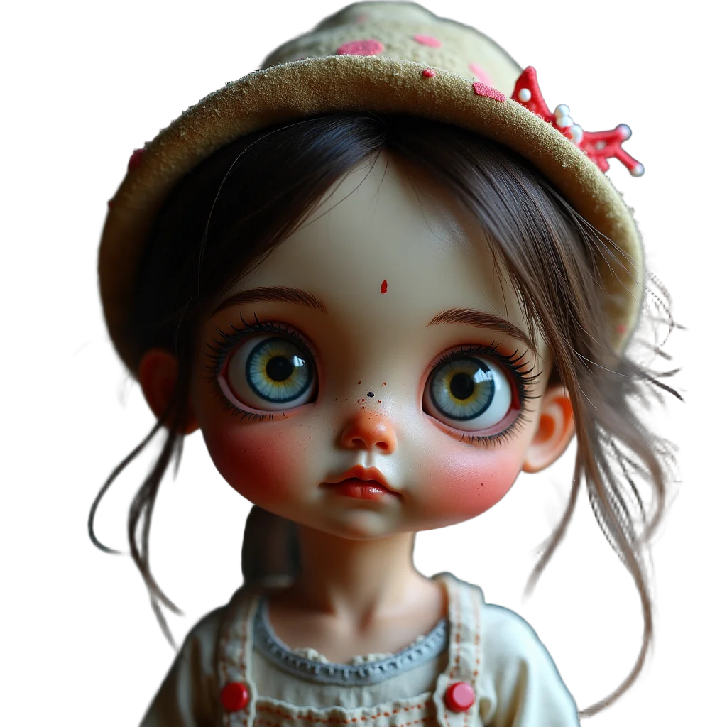 Charming Doll in a Beret